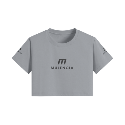 OPEN MINDED CROP TOP TEE - MULENCIA